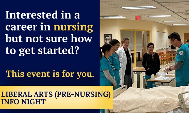 Pre-Nursing Liberal Arts Information Night July 23 2026