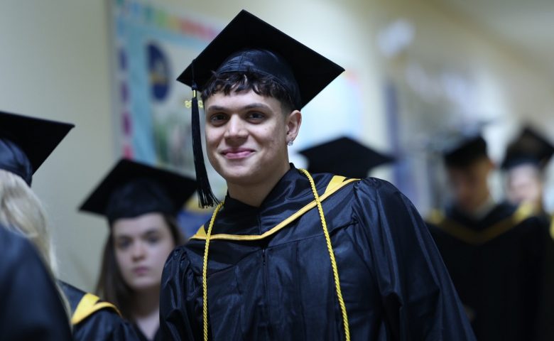GBCC 2026 graduation - students lining up before ceremony